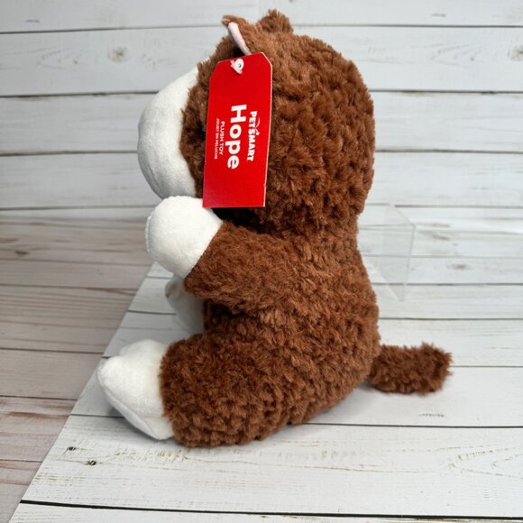 Petsmart Hope Brown & White Hamster Plaid Squeaky 11" Plush Toy 2023 - Picture 6 of 8
